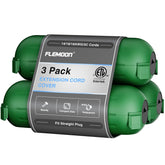 Flemoon outdoor extension cord safety cover, weatherproof box for safe connections.