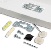 Fletcher Picture Perfect No-Wire Hanging System mounted on wall for flush, secure art display.