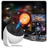 FLEVO Planetarium setup shows immersive ceiling projection in a room