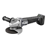 FLEX 24V angle grinder guard adjustment enables quick setup.