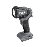 FLEX 24V work light front view with 300-lumen brightness for clear visibility.