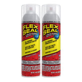 Flex Seal 14 oz clear two-pack cans provide rapid leak protection.