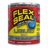 Flex Seal Liquid gray 16 oz bottle provides a ready to use waterproof seal on roofs and basements.