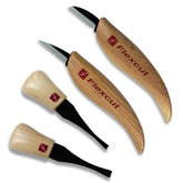 Flexcut cutting knife with ashwood handle for precise carving at home