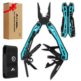 FLISSA 16-in-1 multitool pliers in action for camping tasks