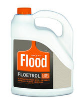 Flood Floetrol bottle demonstrates smoother latex paint application with fewer brush marks