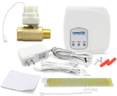FloodStop water heater leak detector kit alarm display for real-time leak awareness.