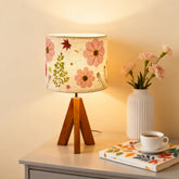 Floresita dried flowers tripod lamp base adds natural charm to cozy living spaces