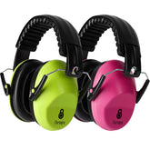 Floriogra 2Pack noise cancelling headphones folded for compact travel.
