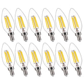 FLSNT 5000K daylight B10 dimmable LED bulb in a 12-pack for energy-efficient home lighting