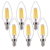 FLSNT dimmable B11 E12 chandelier bulb for ambient living spaces.