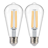 FLSNT Dusk-to-Dawn ST19 outdoor light glows automatically for nighttime visibility