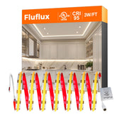 FluFlux COB LED strip in neutral white 3500K ideal for living room ambiance