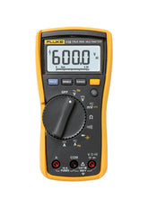 Fluke 115 digital multimeter front view with clear display for quick site readings