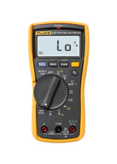 Fluke 117 digital multimeter display provides precise measurements for efficient diagnostics.