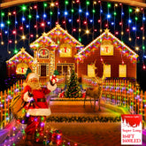 FLVOECN 1600 LED outdoor lights for expansive holiday exterior decor