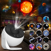 FlyLily Galaxy Projector ceiling-rotation displays 360° star map for immersive bedtime ambience.