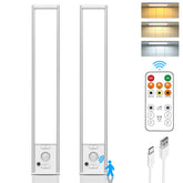 Flysein under cabinet lights with remote control for adjustable brightness in kitchens.