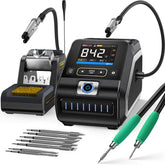 FNIRSI DWS-200 full color display shows precise temperature data for accurate soldering