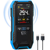 FNIRSI WMT-10 pinless meter display showing moisture readings clearly for wood projects
