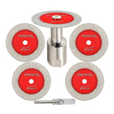 FOCSTOL mini diamond disc packaging shows contents for easy DIY projects.