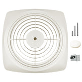 FODACEL S97011919 grille front view for Broan Nutone fans with no-cutout design
