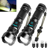 Foleto Rechargeable LED Flashlight with a compact design for camping and emergencies.