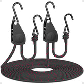 Fondwell 1/4-inch tie-down strap ratchet close-up showing secure locking for easy tightening
