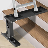 Foozet Step Ladder Stabilizer front view shows sturdy construction and stable use.