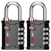 Forge 4-digit combination padlock with easy-to-read dials for quick access.