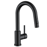 FORIOUS black bar faucet with gooseneck spout for compact kitchen spaces and style