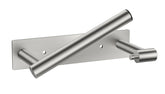 FORIOUS brushed nickel toilet paper holder close-up shows a durable, rust-resistant finish for humid bathrooms.