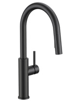 FORIOUS kitchen faucet with matte black high arc offers generous clearance for pots.