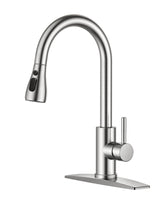 FORIOUS kitchen faucet with pull-down sprayer for versatile cleaning in the sink