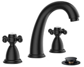 FORIOUS matte black 8-inch faucet with a bold modern look for 3-hole sinks