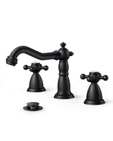 FORIOUS matte black 8in wide faucet, a stylish centerpiece for RV vanity that resists fingerprints.