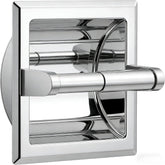 FORIOUS recessed toilet paper holder chrome space-saving wall installation