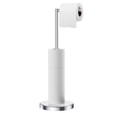 FORIOUS toilet paper holder stand base provides stable freestanding support in any bathroom.