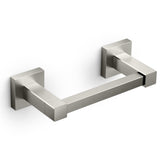 FORIOUS wall-mounted toilet paper holder in rustproof stainless steel for bathroom durability.