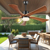Forrovenco ceiling fan with lights 52-inch for outdoor patios and living spaces.
