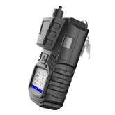 Forsensal gas detector with pump for safe confined-space monitoring.