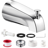 Fosenlion universal tub spout with diverter ready for quick, leak-free DIY installation.