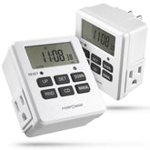 FosPower 7-day digital timer for outlets with flexible scheduling.