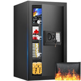 FOWORE 23.62 inch safe front angle view showing large interior storage
