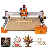 FoxAlien Masuter Pro front view shows rugged all-metal frame for precise engraving.