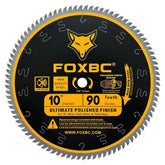 FOXBC 10-inch saw blade with 90 teeth provides a polished finish for smooth cuts