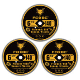 FOXBC 6-1/2 inch blade front view for smooth plywood cuts