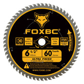 FOXBC 6-1/2 inch ultra-thin kerf blade for fast, clean crosscuts.