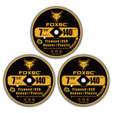 FOXBC 7-1/4-inch blade closeup with 140 teeth for a smoother finish