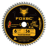 FOXBC track saw blade 165mm with 20mm arbor for smooth, precise wood cuts.
